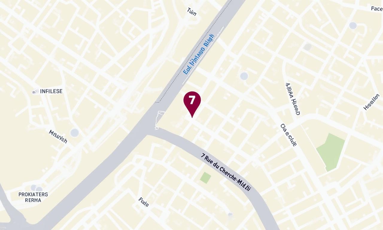Localisation de Carte Créative à Paris, 7 Rue du Cherche-Midi