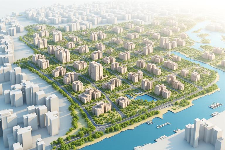 Plan de développement urbain pour une ville nouvelle